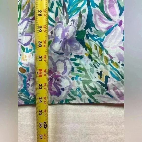 NEW Sunny Oceans sleeveless sheath dress w/ contrast print pleated trim size XL - Picture 5 of 9